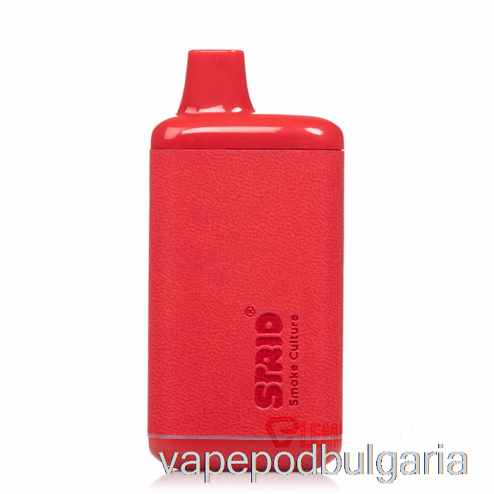 Vape 10000 Дръпки Strio Cartboy Cartbox 510 Battery Leather - Carmine Red